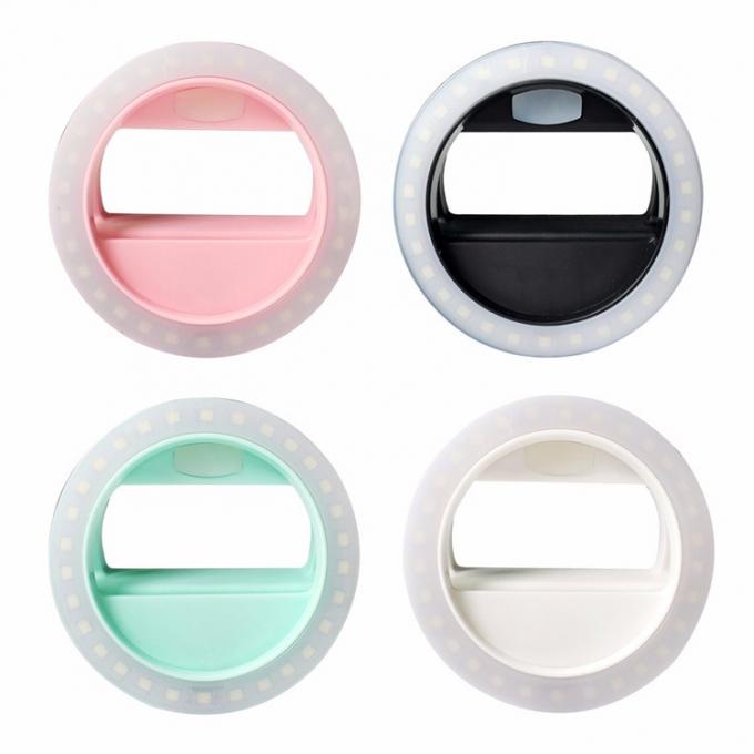 Usb 2018 rechargeable en gros d'Alibaba a mené la lumière d'anneau de selfie pour tout le téléphone portable